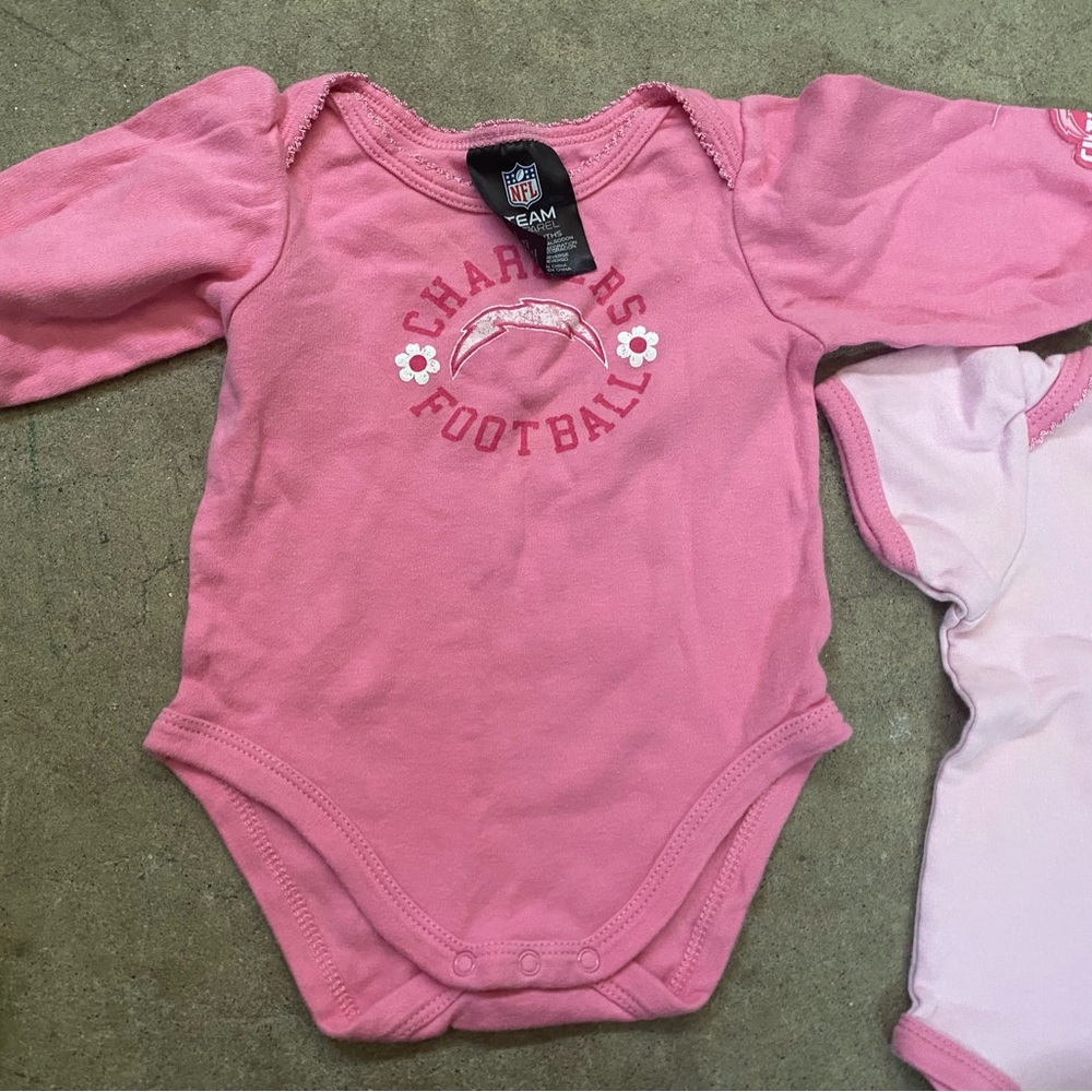 Chargers long sleeve onsie